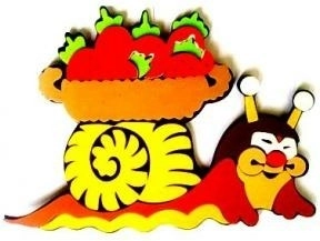 Snail with a basket – colorful comfort