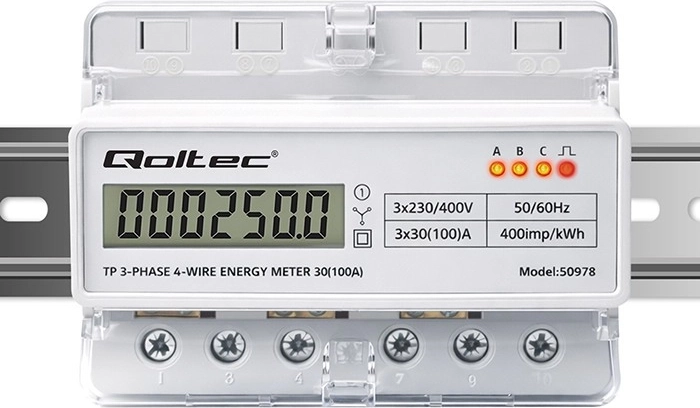 Indication LED avec constante d’impulsion 400 imp/kWh