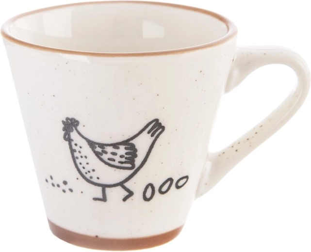 Porcelæn espresso-kop Bondegård – høne 70 ml