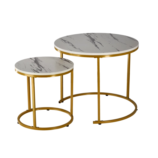 Elegante effetto marmo e struttura dorata