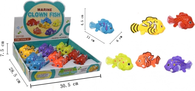 Wind-up water fish 11 cm
