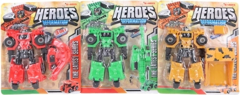 Folding construction robot – plastic 2-in-1 building set