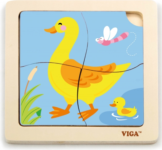 Viga Wooden Puzzle Duckling