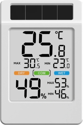 Termoigrometro solare Rainpoint BALDRTHERM con grande display - 1 pezzo