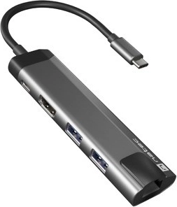 Hub USB-C multiports Natec Fowler Go avec HDMI, USB 3.0 et Ethernet