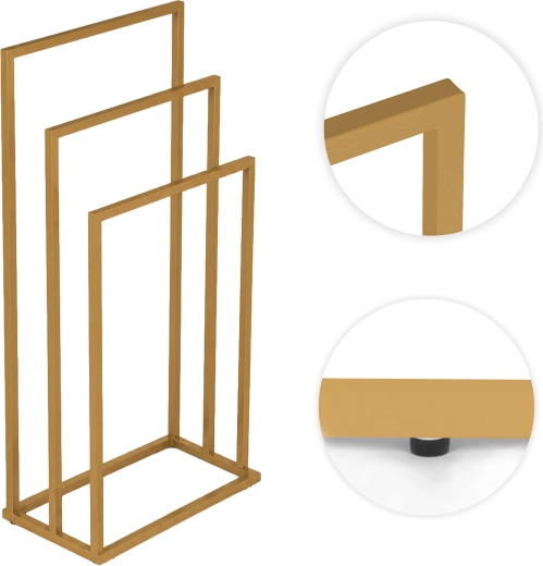 Stevig metalen frame en antislipvoetjes