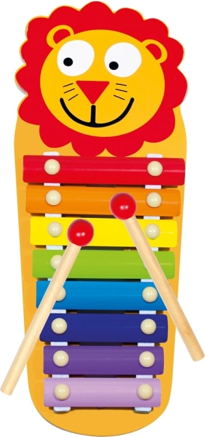 Bino kids' metal xylophone Little Lion