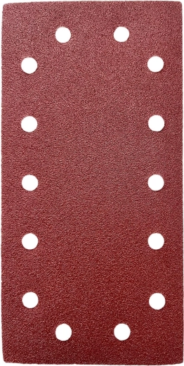 Abrasif auto-agrippant 115 × 230 mm, grain 100, 14 trous (lot de 5)