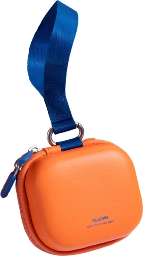 Mini sac de transport universel Telesin en EVA pour caméras sport, orange
