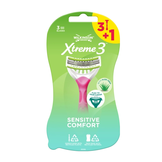 Wilkinson Xtreme3 Sensitive Comfort rasoio da donna 3+1