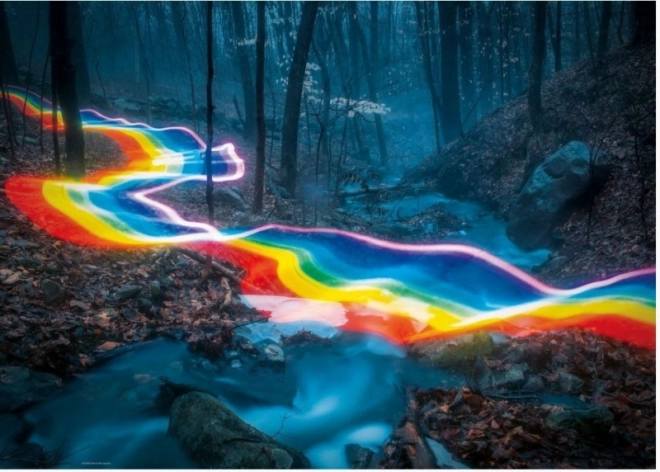 Puzzle od 1000 dijelova Čarobna šuma, Dugin put