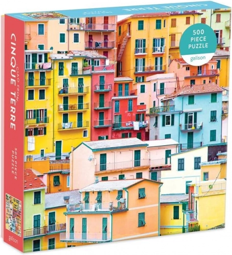 Puzzle Galison Saluti da Cinque Terre 500 pezzi