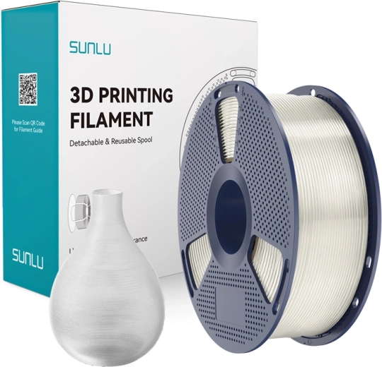Filamento PETG Sunlu – Trasparente
