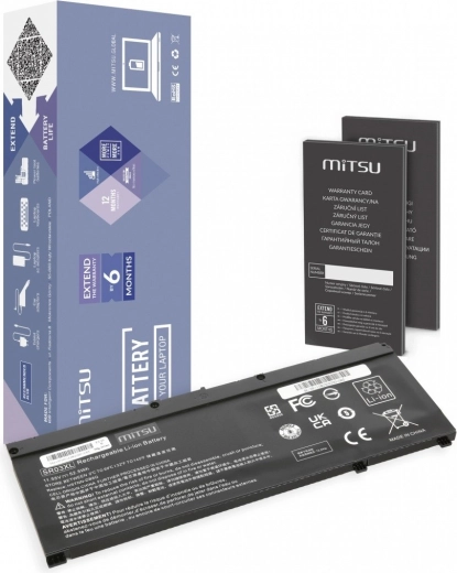 Baterie MITSU pro notebooky HP Omen 15-DC a HP Gaming 15/17