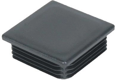 Kvadratni čep 60 mm iz LDPE, črn