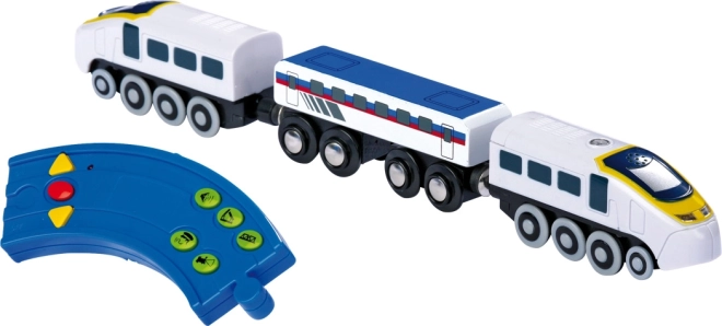 Electric Train with Remote Control for Wooden Railways SMALL FOOT Maxim