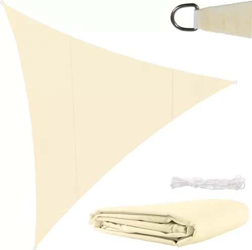 Triangular Shade Sail 4 × 4 × 4 m Gardlov – Beige