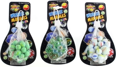 Marbles on a card – set of 25 pcs