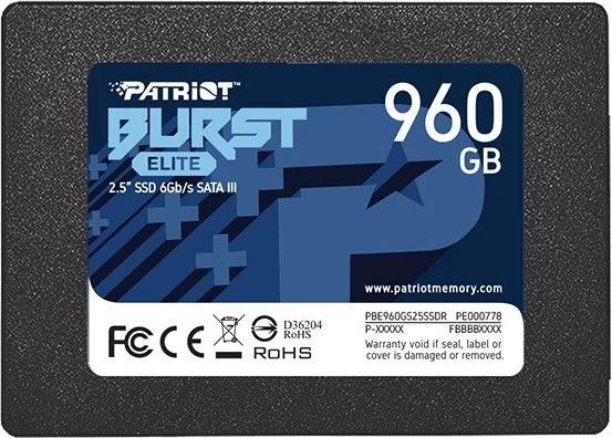 Capacité de 960 Go pour le système et les données