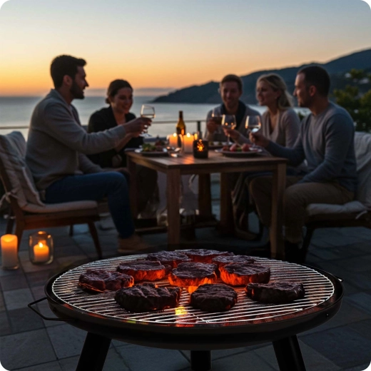 Grille de cuisson pour des encas rapides