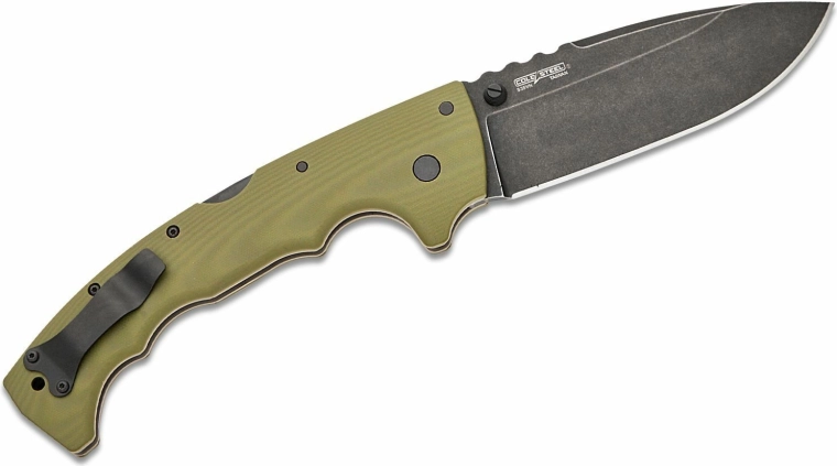 Ergonomic G10 handle with pocket clip