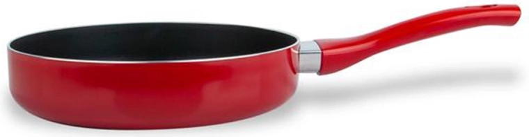 Deep Frying Pan KITCHISIMO Rosso 24 cm with Non-Stick Surface