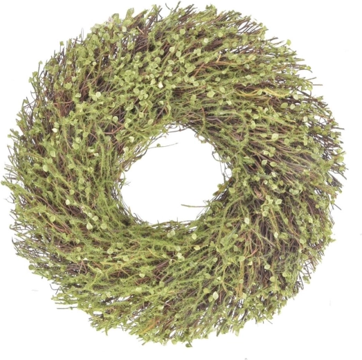 Dekorativ krans af UH, grøn, diameter 30 cm