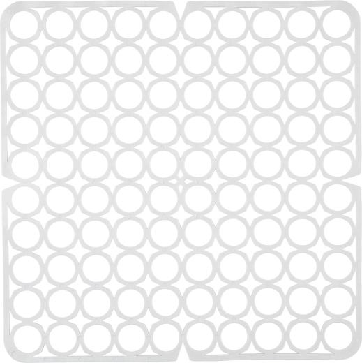 Elastisk rist til vask 27,5 × 27,5 cm hvid