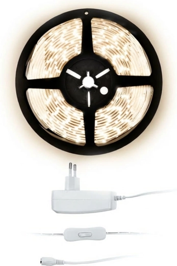 Solight LED strip 5 m with 12 V adapter, neutral white 4000 K, IP20