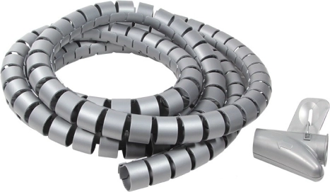 organizzatore a spirale per cavi 2,5 m, diametro 25 mm