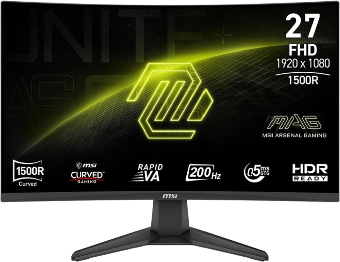 Monitor gaming curvo 27" MAG 276CF E20, Full HD, 200 Hz, nero