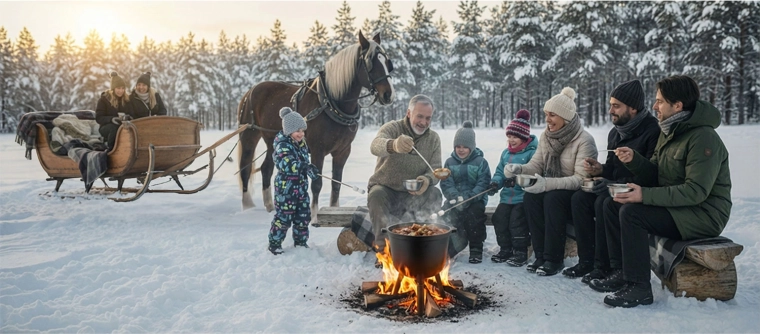 Cooking for a crowd, even in winter