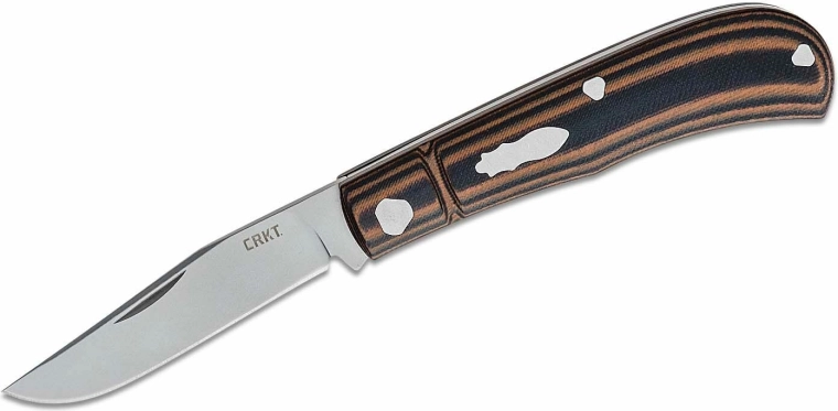 CRKT venandi brown foldekniv 8 cm, sort-brun, G10
