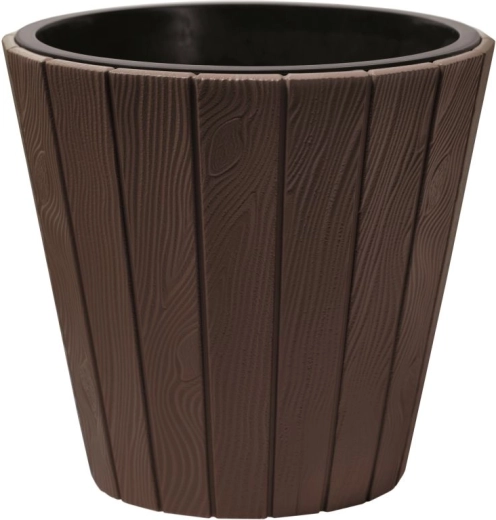 Lonček WOODE z vložkom, 48,8 cm, rjav