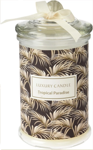 Stilfuld glasdåse med låg