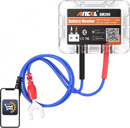 Tester batteria Bluetooth Ancel BM200 6-20V DC