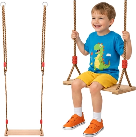 KRUZZEL Wooden Children's Swing