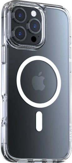 Torras Diamond‑Mag ovitek za iPhone 16 Pro Max prozoren