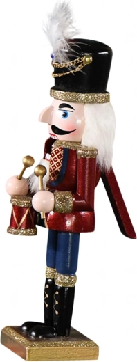 Wooden Nutcracker Soldier with Drum XXL 50 cm