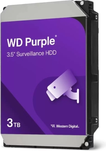 Disco rigido Western Digital WD Purple 3 TB 3,5" per videosorveglianza
