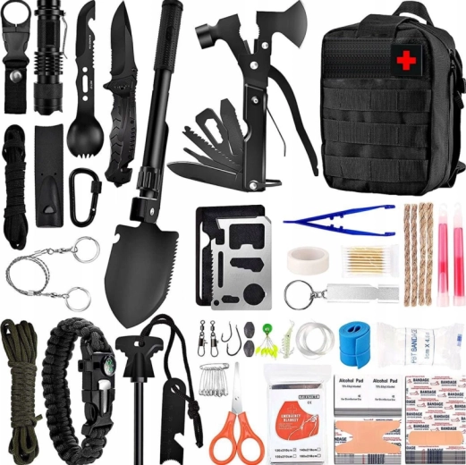 Grand kit de survie Renew Force avec 92 fonctions