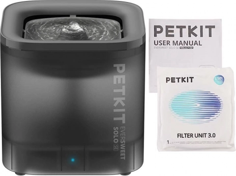 Pet fountain/drinking bowl for dog and cat PetKit Eversweet SOLO SE (dark gray)