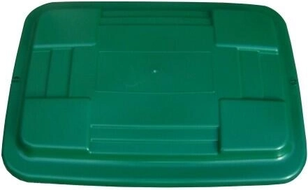 Couvercle de rechange pour fût carré 200 l en HDPE 60,5 × 60,5 cm