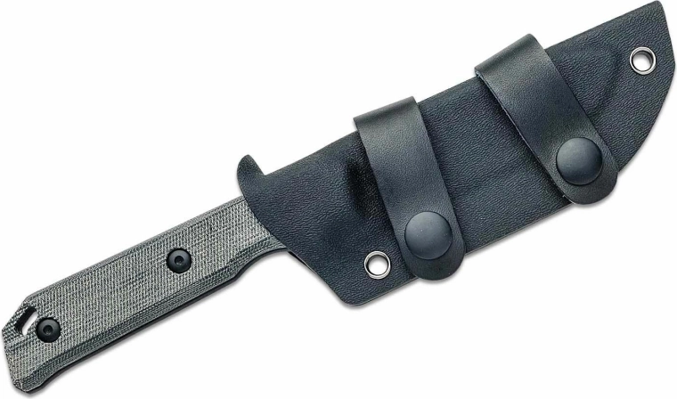 Secure grip thanks to gray micarta