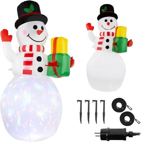 Pupazzo di neve gonfiabile con illuminazione LED