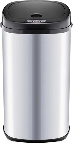 Touchless Stainless Steel Trash Bin