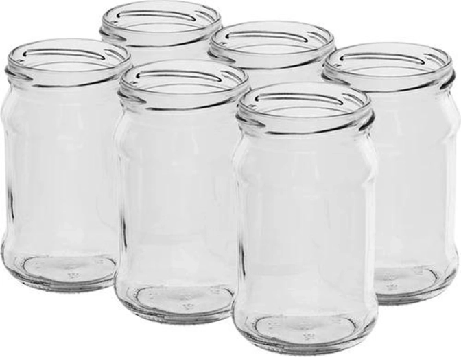 Set of Twist Canning Jars 300 ml without lids, 6 pcs