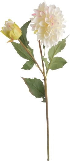 Umjetna cvjetna grana dalije bijela 68 cm