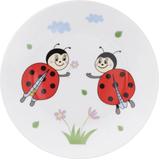 Dječji plitki porcionirani tanjur Bubamara 21 cm