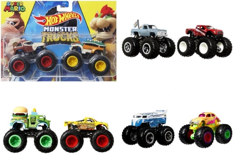 Hot Wheels Monster Trucks 1:64 two-pack – assorted models